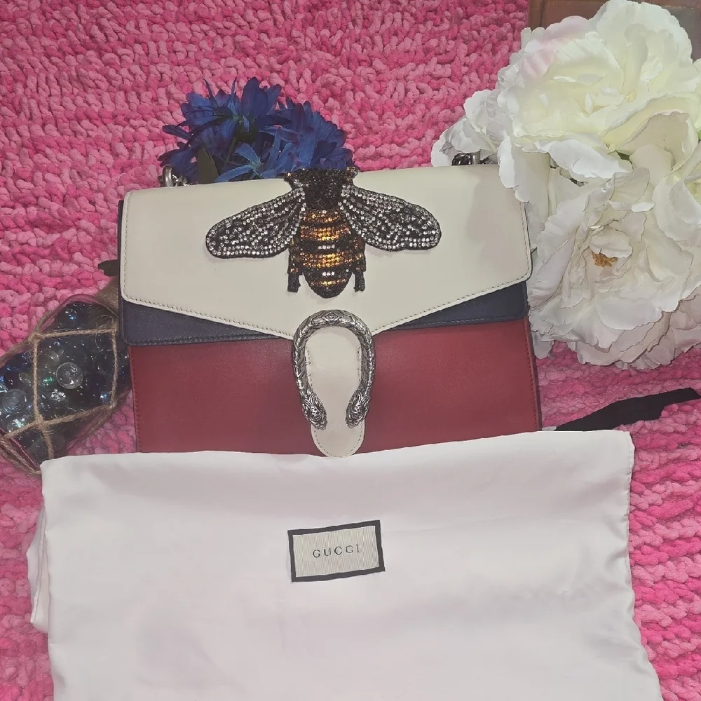 Gucci Red and Cream Shoulder‎ Bag - Picture 4 of 17